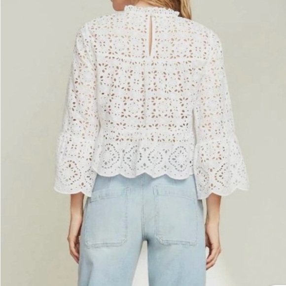 Veronica Beard Emmalyn top White size 2 - Picture 4 of 4